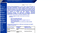 Desktop Screenshot of executiveprogrammanagement.com